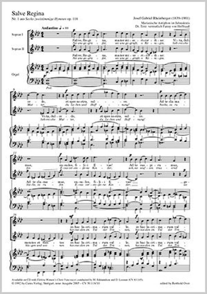 Salve Regina [Sei uns gegrüßet, o Königin]